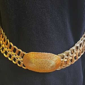 Handmade Adjustable Woven Metal Belt